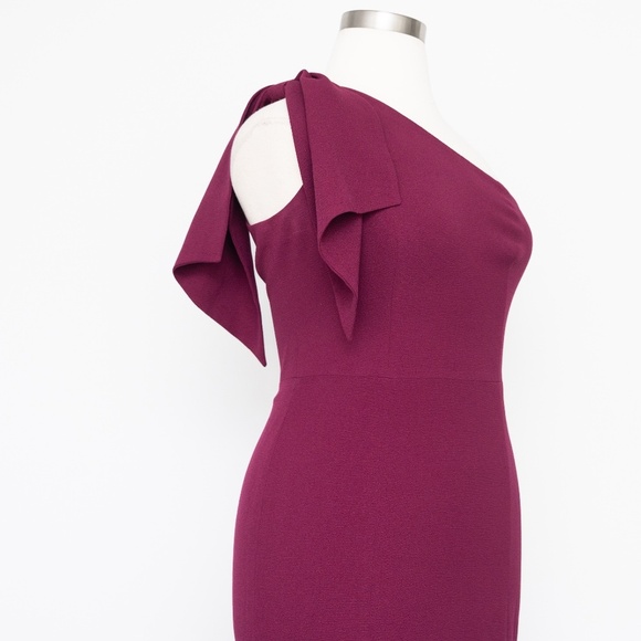 Dress the Population Georgina One Shoulder Bow Gown - Picture 12 of 15